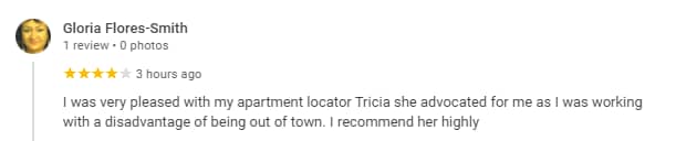 Tricia Great Reviews